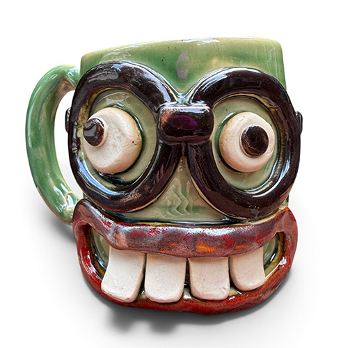 Nelson Studio Green Glasses Mug DP6528